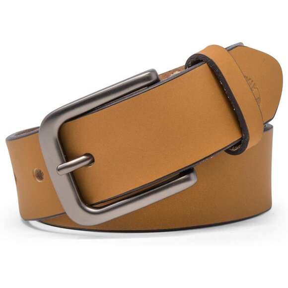 ⚡Timberland Men's Wheat 35mm Classic Buckle Jean Leather Belts - Picture 2 of 4